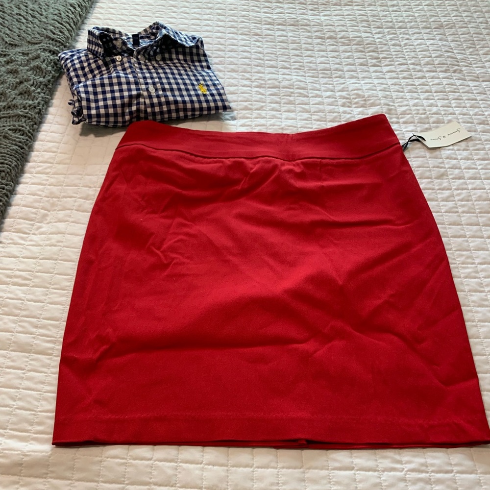 Jasmine and Juliannared skirt